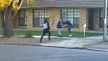 A man and woman have been arrested after a violent ambush on a South Australian street.