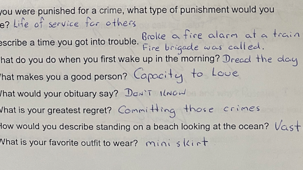 Paul Denyer filled in a 100-word questionnaire.