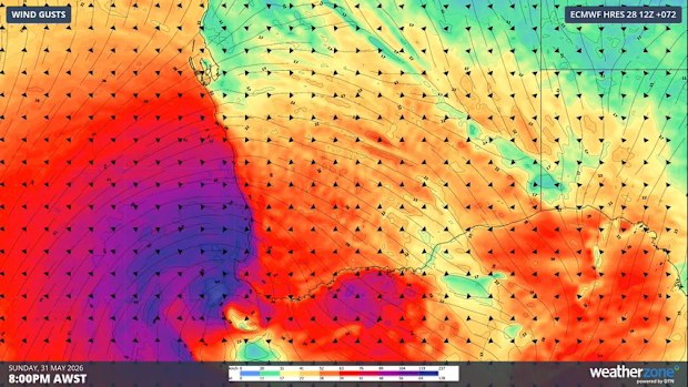 Destructive winds set to hit WA this weekend