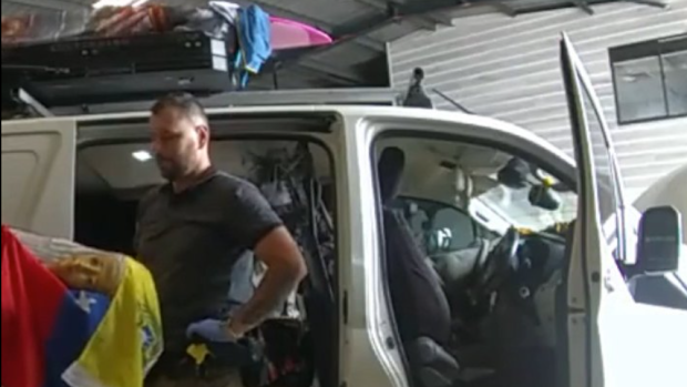Around 1.30pm on Saturday police found and searched a Toyota HiAce camper in a car park of Redland Bay ferry terminal. Detectives found all the stolen artefacts except the wooden cat sculpture. 