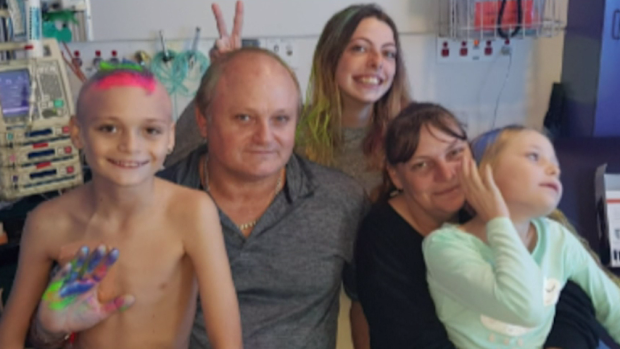 The Braniff family had to move to Sydney while Jason received treatment. 