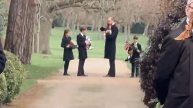 Prince William calling bodyguard christmas walk 2024