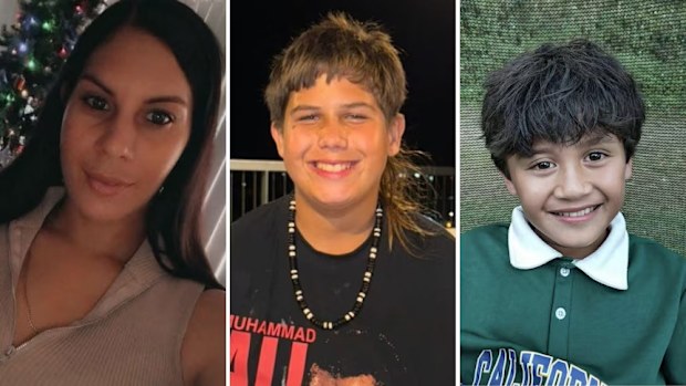 Jordana Johnson, Jordan Norris and Chazz Mather, Gladstone fire, Queensland, Australia