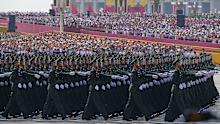 Military personnel take part in a military parade to commemorate the 80th anniversary of Japan's World War II surrender held in front of Tiananmen Gate in Beijing, Wednesday, Sept. 3, 2025. (AP Photo/Ng Han Guan)