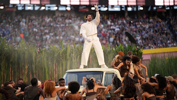 bad Bunny at Super Bowl LX