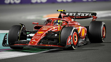 Ferrari driver Oliver Bearman of Britain steers his car during the Formula 1 Saudi Arabian Grand Prix.