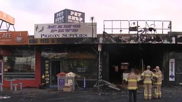 An investigation is underway after a suspected arson attack on an Acai shop in Melbourne spread to adjoining businesses. The Acai shop on Mahoneys Road in Campbellfield was completely alight by the time police arrived at 3.40am. 