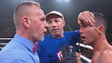 Charlie Bell is told the fight is over.