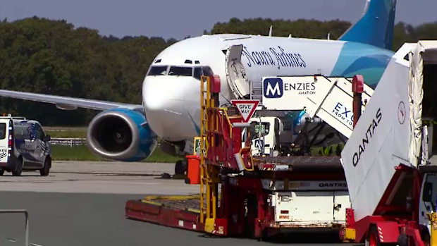 An Air Niugini flight has landed back in Brisbane shortly after taking off. (9NEWS)