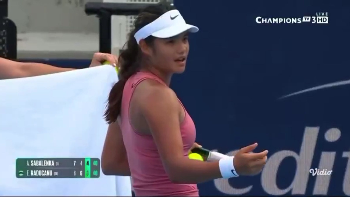 Tennis news 2025: Emma Raducanu complains about crying child ...