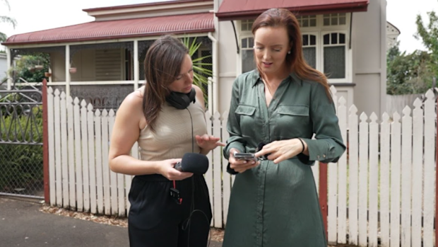 Pippa Bradshaw and producer Jessica Lodge conducting research ahead of The Saints podcast.