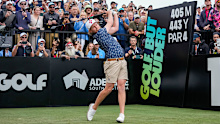 Cam Smith of Ripper GC tees off at LIV Adelaide.(Photo by Asanka Ratnayake/Getty Images)