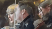 Taylor Swift was spotted with long-time friend Selena Gomez at the Kansas City Chiefs game on Sunday night.