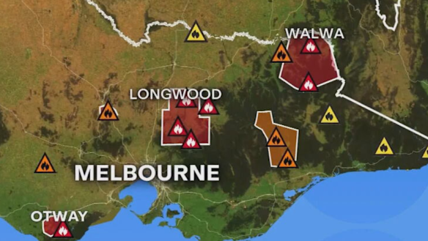  Victoria bushfires map