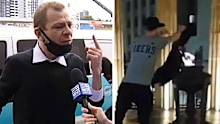Tim Warburton, 32, pleaded guilty to wilful damage in Brisbane Magistrates Court this morning after his friend, Ryan Mitchem, broadcast the disrespectful act on social media on June 29.