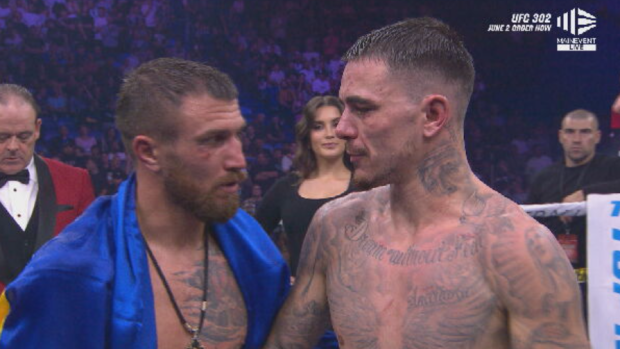 The pair post fight.