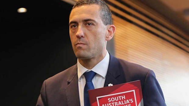 South Australian Treasurer Tom Koutsantonis. Not a fan of Uber. (AAP)
