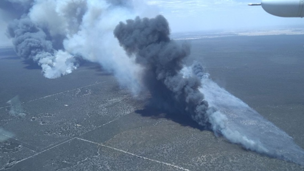 Little Desert National Park fire. Victoria is currently suffering through a high fire day, with temps reaching the low 40s. 27.01.25