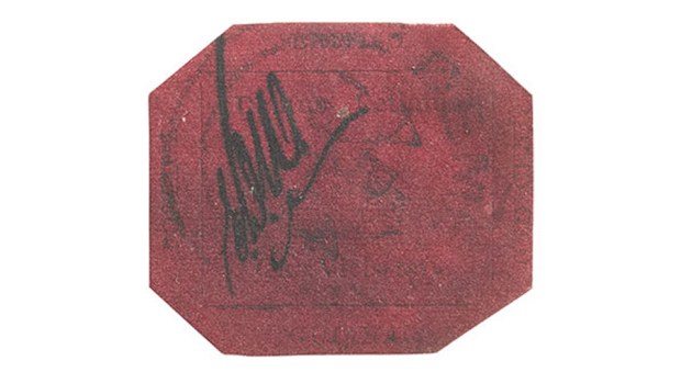 The British Guiana, a rare postage stamp (Sotheby's)