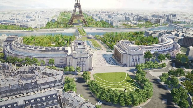 Paris rendering of development plans for 2024 Olympics