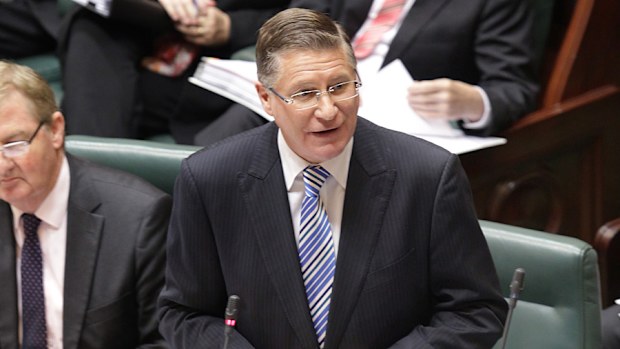 Victorian Premier Denis Napthine during question time in the Victorian Legislative Assembly (AAP/David Crosling)