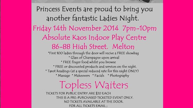 Wowsers or responsible parents? Organisers of this event are in hot water. (Supplied)