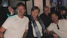 John Farnham attended the Coldplay concert in Melbourne on Sunday with his sons and wife.