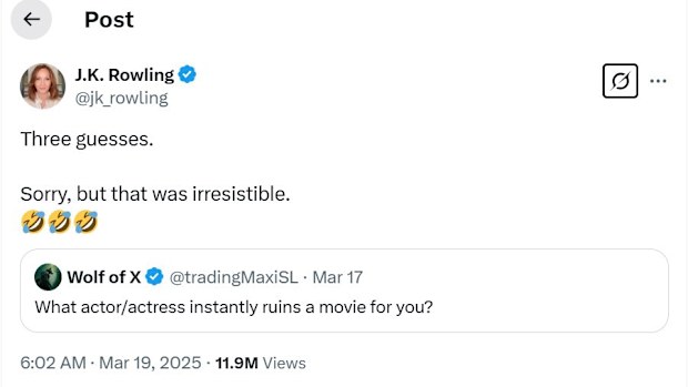 JK Rowling hints Harry potter actors ruined film
