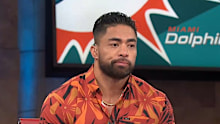 Manti Te'o holds back tears.