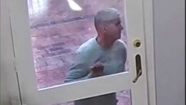The comedy troupe has released footage of the intruder in the hopes he can be identified.