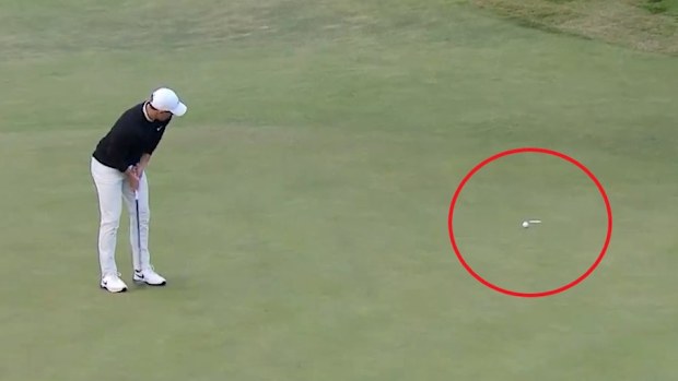 Rory McIlory missed this putt to force a playoff at the Irish Open.