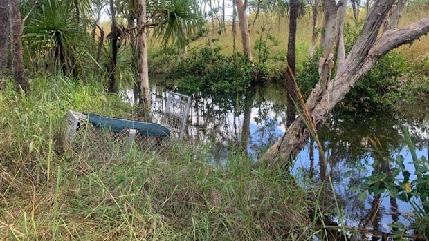 A teenage girl is lucky to be alive after she was attacked by a large saltwater crocodile in south Darwin.