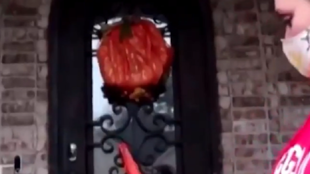 Mum Halloween invention safe delivery of treats