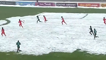 Peta Trimis opened the scoring for the Young Matildas on a snow-covered pitch in the side's Under 20s Women's Asian Cup match against Korea Republic.