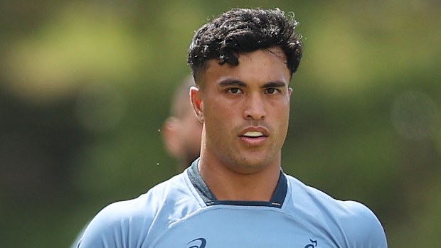 Joseph Suaalii trains during a Wallabies training session at Victoria Barracks.
