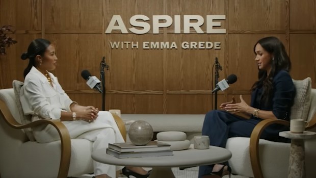 Meghan Markle talks about podcast future during appearance on Aspire with Emma Grede