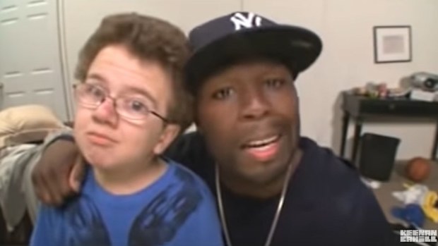 Keenan Cahill with 50 Cent