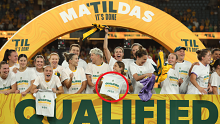 <p>Forget the trophy, the Matildas have something even better to celebrate their official Paris 2024 qualification! </p><p>Players who have children were given mini versions of their winning shirts that read &#x27;qualified&#x27;. </p><p>Katrina Gorry even had one for her daughter, Harper Gorry, which drew attention from the commentators. </p><p>&quot;I love it because you&#x27;re usually at this point lifting a trophy and Katrina Gorry is holding Harper Gorry&#x27;s small t-shirt,&quot; 10 commentators agree.</p>