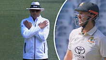 Joel Wilson had a tough morning at the office with Mitchell Marsh surviving