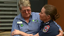 Luanne Willingham (right) became a paramedic, inspired by the paramedics who saved her life, including Cheryl Stace (left).