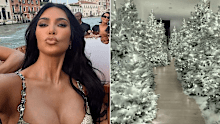 Kim Kardashian's Christmas tree decorations 2025.