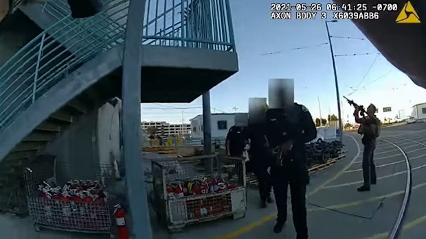 San Jose railyard mass shooting police body-cam footage.