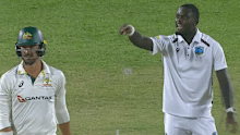 Mitchell Starc (left) and Jayden Seales.