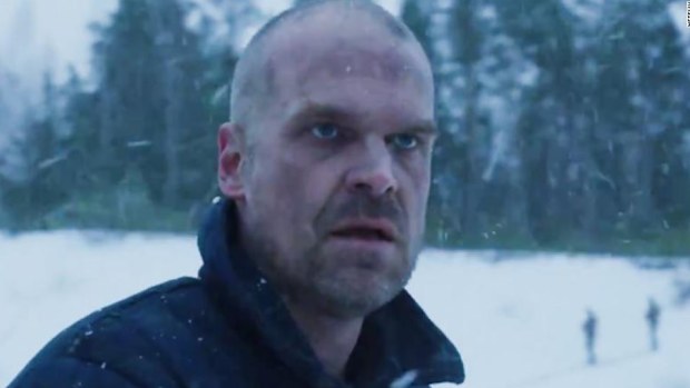 Hopper from Stranger Things is alive and imprisoned
