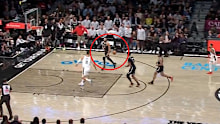 Ben Simmons refuses to go to the rim against the Bucks. 