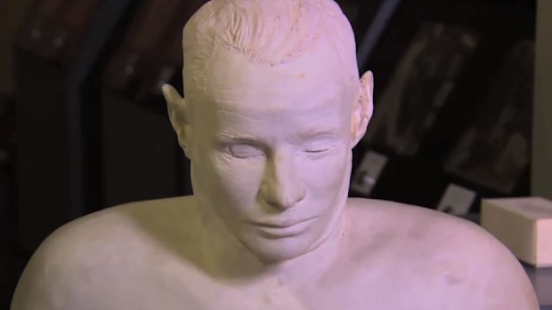 A bust of the Somerton Man.