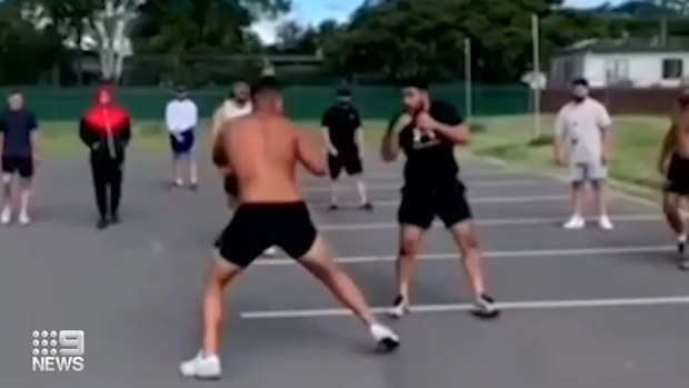 Warring rappers Sydney brawl
