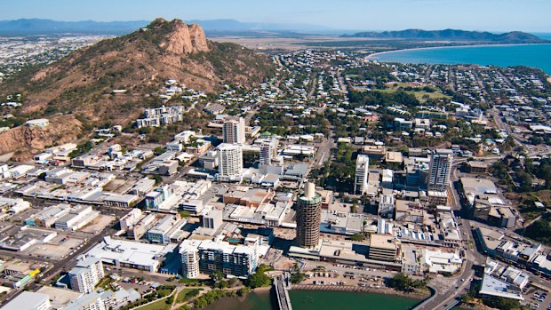 An aerial photograph of Townsville.