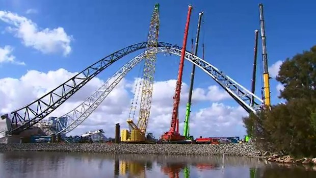 The bridge is now set to complete in June.