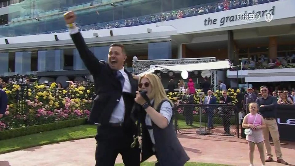 ‘Emotional’ trainer’s incredible reaction to Cup day win